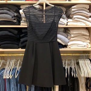 Reiss black skater style dress